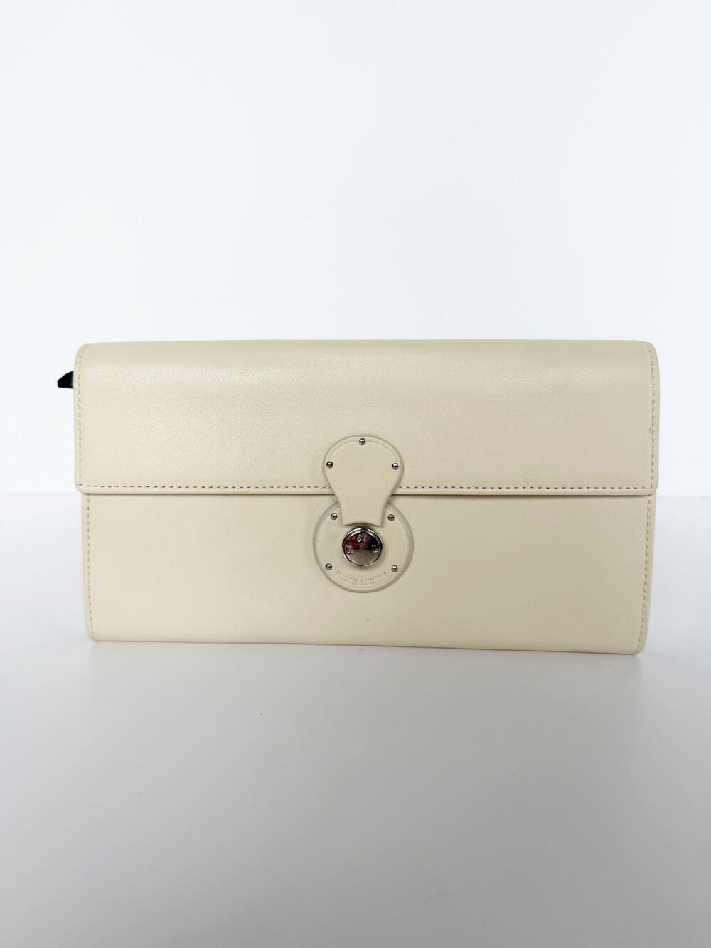 Ralph Lauren Soft Ricky Cream Bone Continental Wallet